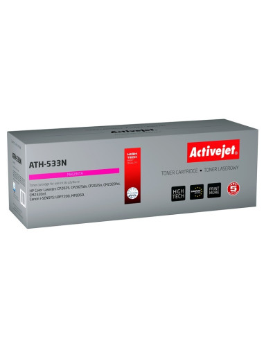 Activejet Ath-533N Toner (Zamiennik Hp 304A Cc533A, Canon Crg-718M  Supreme  3200 Stron  Czerwony)