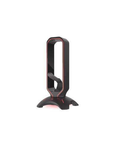 Uchwyt Genesis Vanad 500 Na Słuchawki Kabel Myszy Mouse Bungee + Hub Usb Podświetlenie