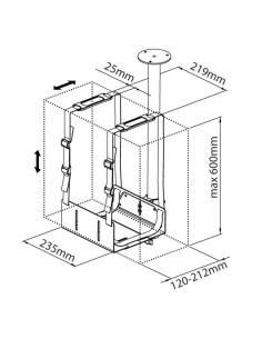 Techly Uchwyt Na Komputer Pc Podwieszany Regulowan 2