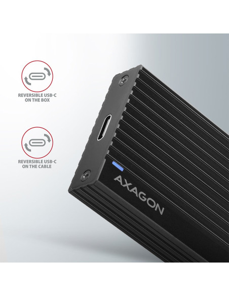 Axagon Em2-Gtr Obudowa Ssd Czarny M.2