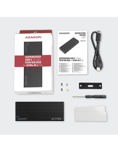 Axagon Em2-Gtr Obudowa Ssd Czarny M.2