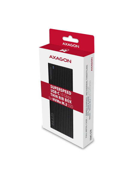 Axagon Em2-Gtr Obudowa Ssd Czarny M.2