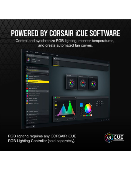 Corsair Sp140 Rgb Elite Obudowa Komputera Wentylator 14 Cm Czarny 1 Szt.