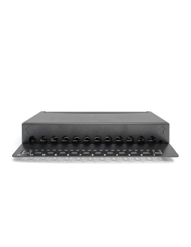 Digitus Panel Krosowy (Patch Panel) Desktop (Biurkowy) 12X Rj45, Lsa Poziom, Kat.6A, Ekranowany, Czarny, Prowadnica Kabli