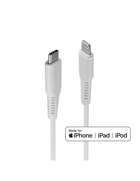 Lindy 31318 Kabel Lightning 3 M Biały