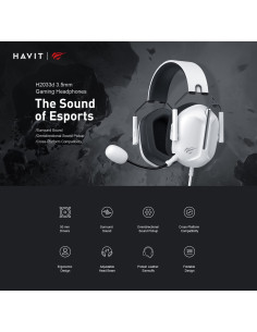 Słuchawki Gamingowe Havit H2033D (Biały/Czarny)
