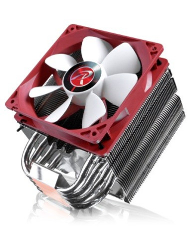Raijintek Themis Evo Procesor Chlodnica/Wentylator 12 Cm Metaliczny, Czerwony, Biały