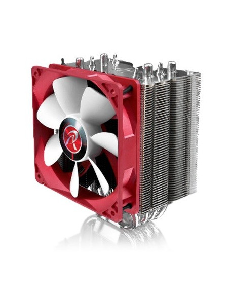Raijintek Themis Evo Procesor Chlodnica/Wentylator 12 Cm Metaliczny, Czerwony, Biały