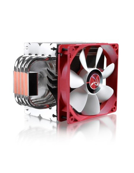 Raijintek Themis Evo Procesor Chlodnica/Wentylator 12 Cm Metaliczny, Czerwony, Biały