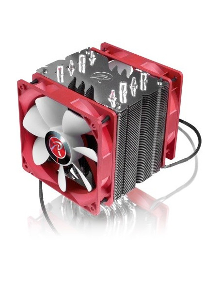 Raijintek Themis Evo Procesor Chlodnica/Wentylator 12 Cm Metaliczny, Czerwony, Biały