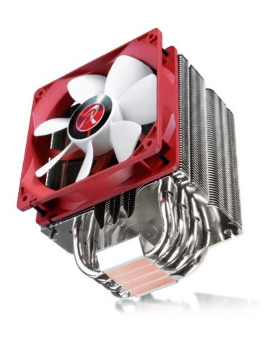 Raijintek Themis Evo Procesor Chlodnica/Wentylator 12 Cm Metaliczny, Czerwony, Biały