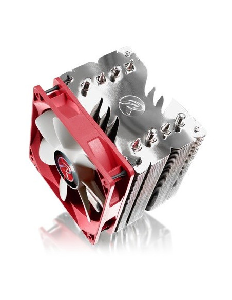 Raijintek Themis Evo Procesor Chlodnica/Wentylator 12 Cm Metaliczny, Czerwony, Biały