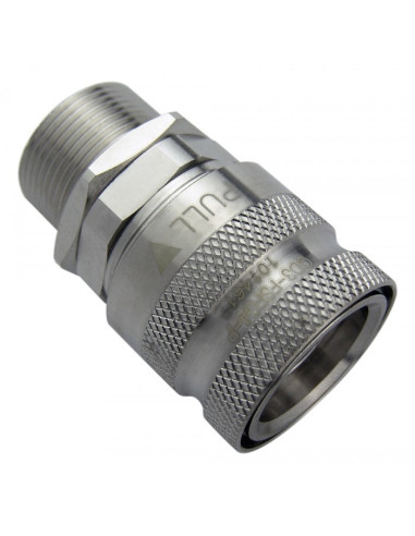 Koolance Qd3 Schnellverschluss Mit Schott Gerade Weiblich Auf G1/4 Zoll Ig - No-Spill, Silber