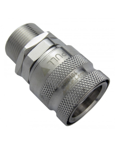 Koolance Qd3 Schnellverschluss Mit Schott Gerade Weiblich Auf G1/4 Zoll Ig - No-Spill, Silber