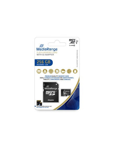 Mediarange Mr946 Pamięć Flash 256 Gb Microsdxc Uhs-I Klasa 10
