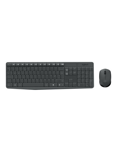 Mk235 Wireless Keyboard / Mouse/Combo Grey-Deu-2.4Ghz-Central