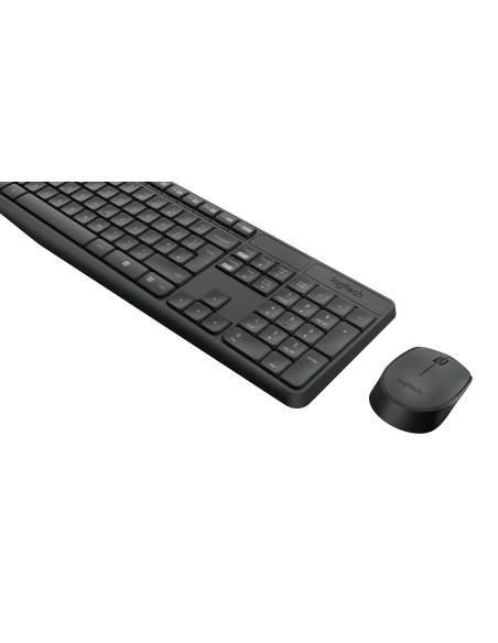 Mk235 Wireless Keyboard / Mouse/Combo Grey-Deu-2.4Ghz-Central