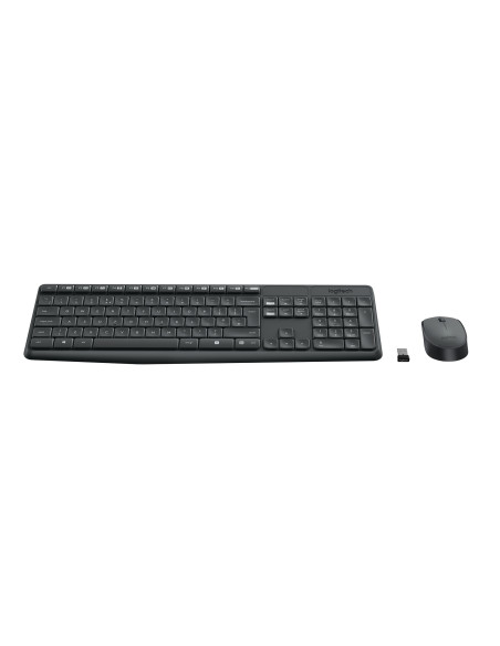 Mk235 Wireless Keyboard / Mouse/Combo Grey-Deu-2.4Ghz-Central