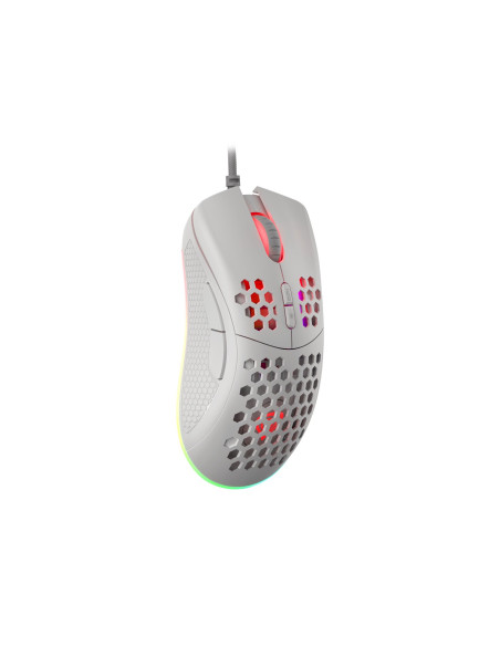Mysz Dla Graczy Genesis Krypton 555 8000 Dpi Rgb Biała Gamingowa Programowalna