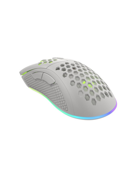 Mysz Dla Graczy Genesis Krypton 555 8000 Dpi Rgb Biała Gamingowa Programowalna