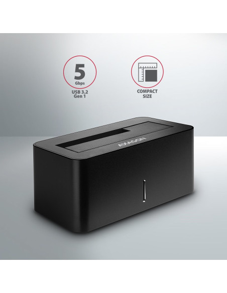 Axagon Adsa-Sn Stacja Dokująca Do Dysków Twardych Usb 3.2 Gen 1 (3.1 Gen 1) Type-A Czarny