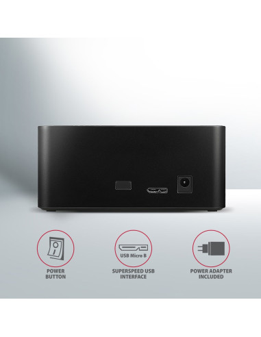 Axagon Adsa-Sn Stacja Dokująca Do Dysków Twardych Usb 3.2 Gen 1 (3.1 Gen 1) Type-A Czarny