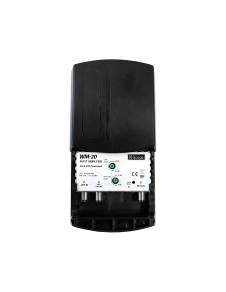 Wzmacniacz Masztowy Wm-20 Uhf Vhf Dvb-T2 5G Protected Telkom Telmor
