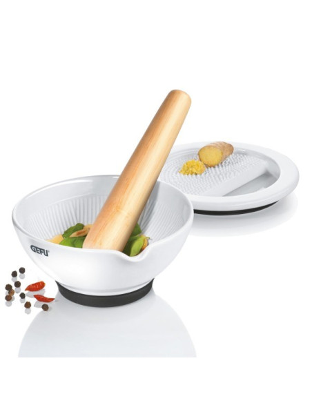 Moździerz Ceramiczny Z Tarką Gefu Suri G-35340