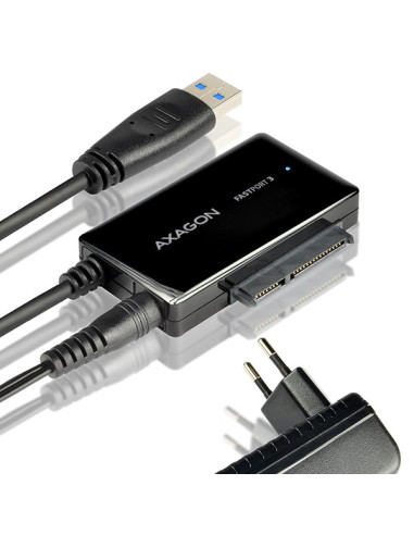 Axagon Adsa-Fp3 Fastport3 Adapter, Usb3.0, Hdd/Ssd/Odd, Sata 6G - Zasilacz Sieciowy