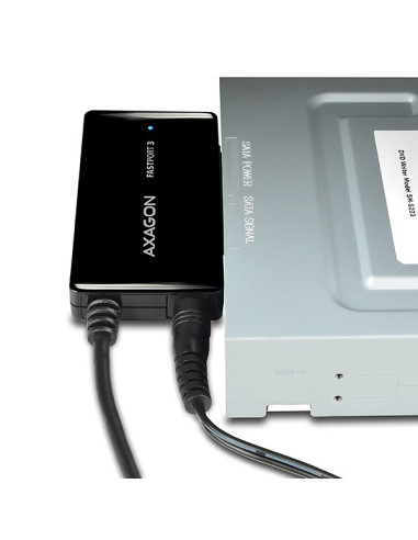 Axagon Adsa-Fp3 Fastport3 Adapter, Usb3.0, Hdd/Ssd/Odd, Sata 6G - Zasilacz Sieciowy