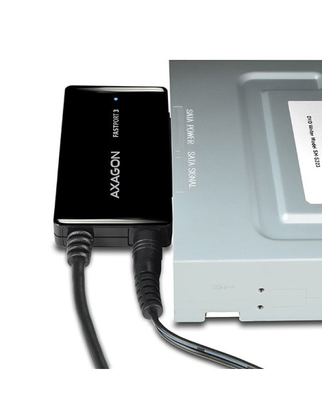 Axagon Adsa-Fp3 Fastport3 Adapter, Usb3.0, Hdd/Ssd/Odd, Sata 6G - Zasilacz Sieciowy