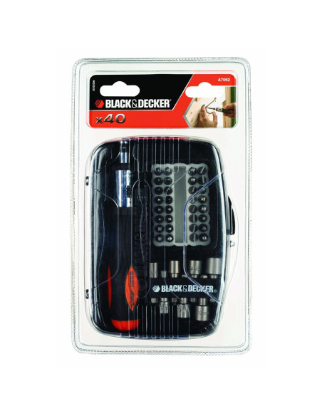 Black & Decker A7062 Wkrętak Ręczny Śrubokręt Z Wymiennymi Końcówkami Śrubokręt Z Grzechotką