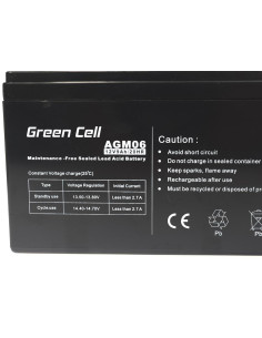 Green Cell Akumulator Żelowy Agm06 12V 9Ah 2