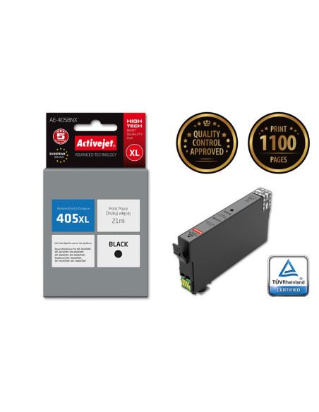 Activejet Ae-405Bnx Tusz (Zamiennik Epson 405Xl C13T05H14010  Supreme  21Ml  Black)