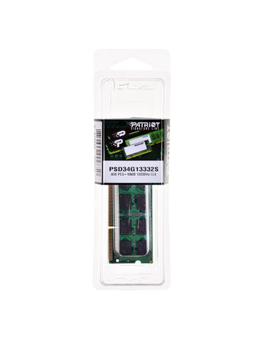 Pamięć Patriot Memory Signature Psd34G13332S (Ddr3 So-Dimm  1 X 4 Gb  1333 Mhz  Cl9)
