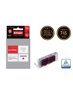 Activejet Acc-551Mn Tusz (Zamiennik Canon Cli-551M  Supreme  15 Ml  Czerwony) 2