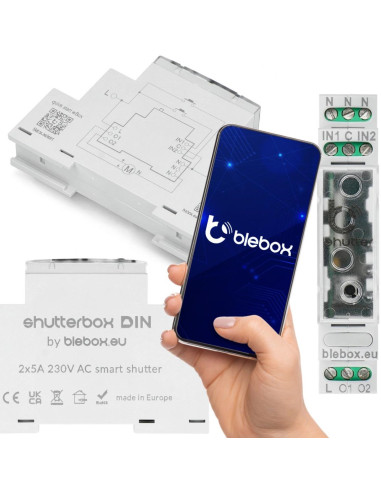 Moduł Sterowania Roletami Shutterbox Din Blebox