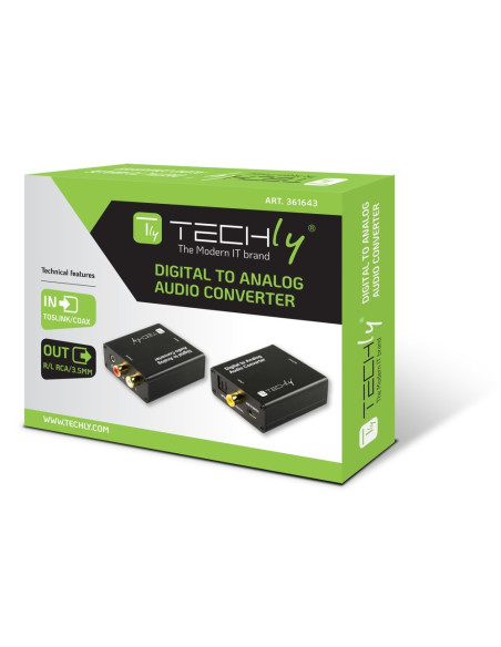 Przetwornik Dac Digital Spdif/Coaxial Do Analog Rca/3.5Mm