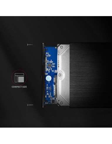 Axagon Ee35-Xa3 Obudowa Zewnętrzna 3.5", Usb 3.0, Sata Ii, Aluminium - Czarna