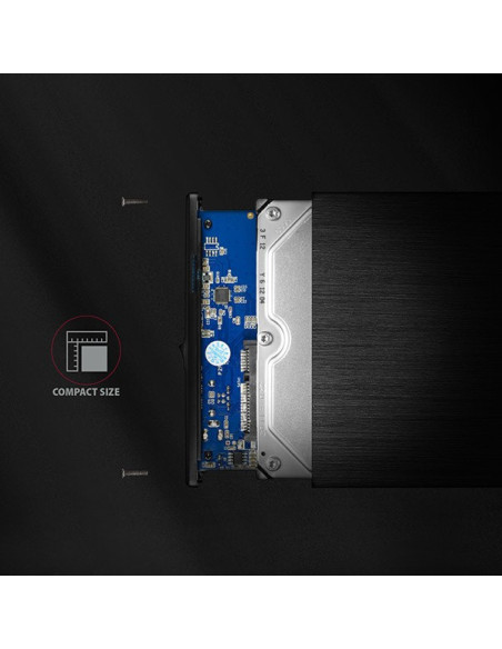 Axagon Ee35-Xa3 Obudowa Zewnętrzna 3.5", Usb 3.0, Sata Ii, Aluminium - Czarna
