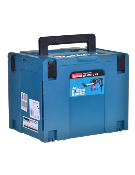 Młot Udarowo-Obrotowy Makita Hr3012Fcwj Sds-Plus 3,9J 1050W Avt Makpac + Odpylacz Dx11 Czarny, Niebieski