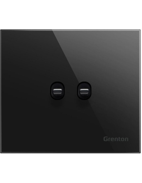 Przycisk Podwójny Switch Czarny Grenton