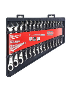 Milwaukee Klucz Kpl.pł-Ocz. 15Szt. Maxbite Z Grzechotką Metryczny