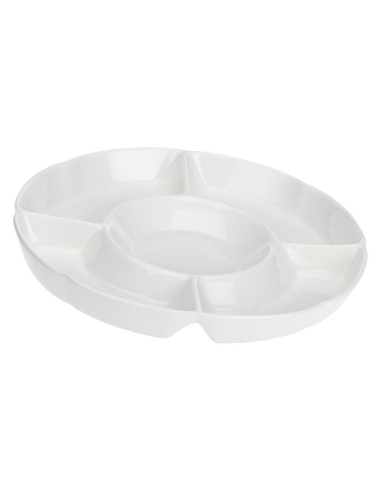 Okrągła Taca Do Przekąsek Convivio - Biały, 35.5 Cm