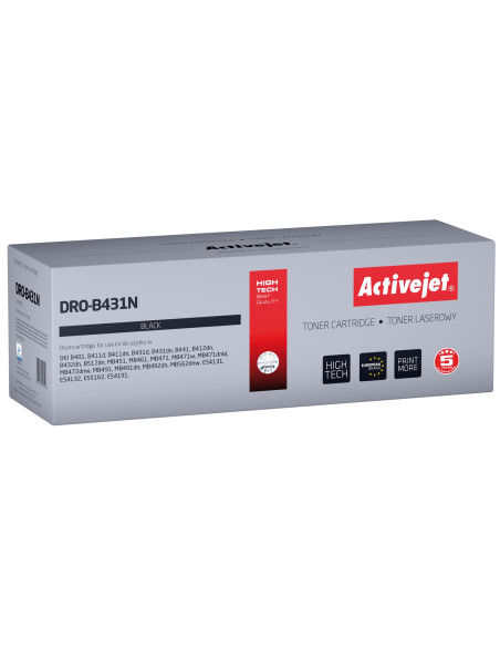 Activejet Dro-B431N Bęben (Zamiennik Oki 44574302)  Supreme  25000 Stron  Czarny)
