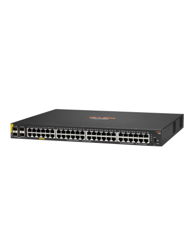 Aruba 6100 48G Class4 Poe 4Sfp+ 370W Zarządzany L3 Gigabit Ethernet (10/100/1000) Obsługa Poe 1U Czarny