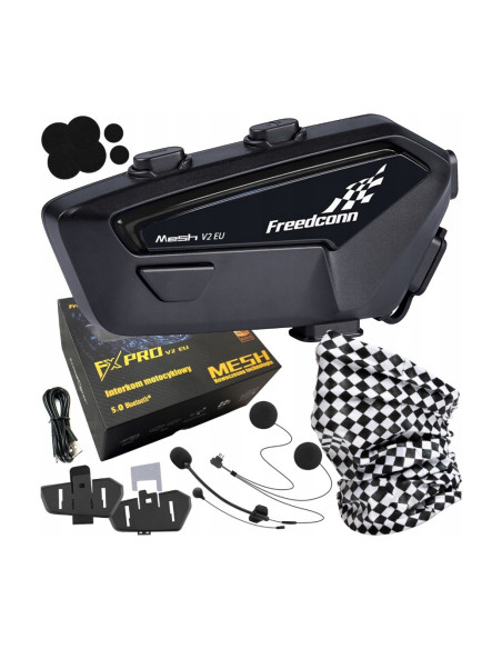Interkom Motocyklowy Freenconn Fx Pro V2 Eu Mesh