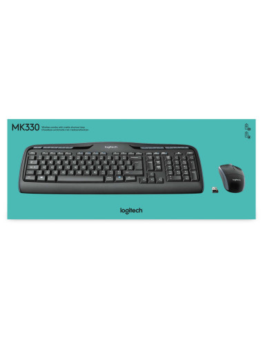 Zestaw Logitech Wireless Combo Mk330 Bezprzewodowy