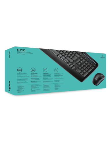 Zestaw Logitech Wireless Combo Mk330 Bezprzewodowy