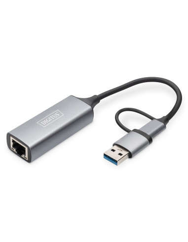 Adapter Usb Typ-C Na Gigabit Ethernet 2,5Gusb-C + Usb A (Usb 3.1/3.0)